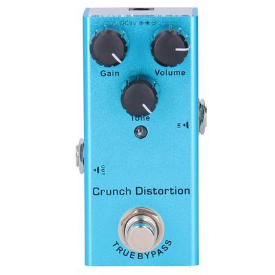 Electric Guitar Effect Pedal Crunch Distortion Mini True Bypass Aluminum Alloy DC 9V JDF‑3