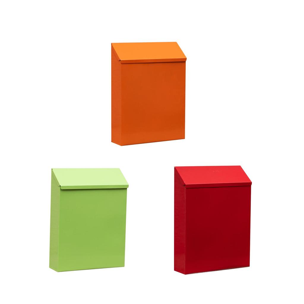 Wall Mounted Mailbox Wall Hanging Mail Box,Large Capacity Letter Box Newspaper Holder Box Drop Box with Lock for Porch Decor