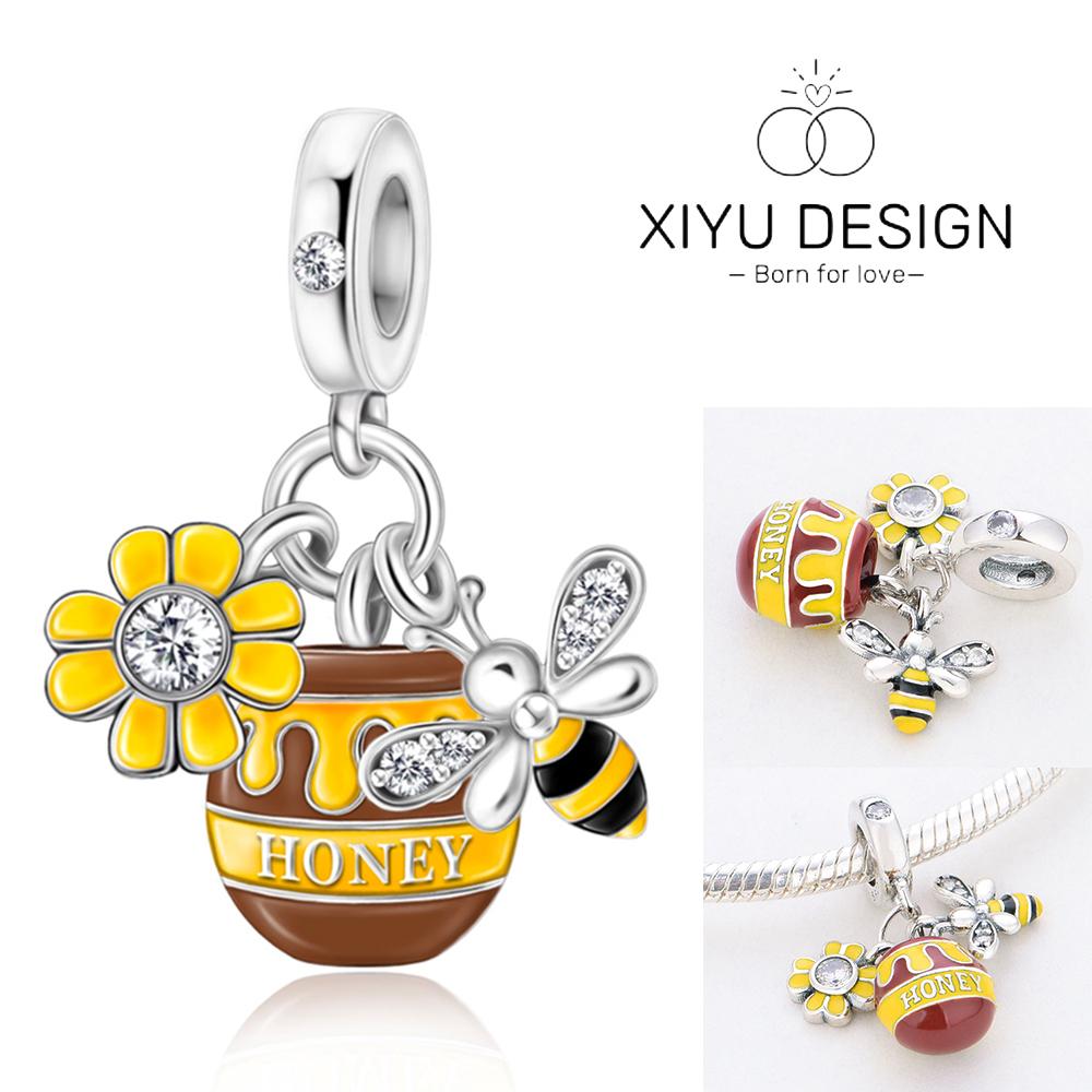 Cute Pet Series Capybara Couples Charms Eat Fruit Beads Fit Diy Copper Bracelet Necklace Women Anniversary Jewelry Gift