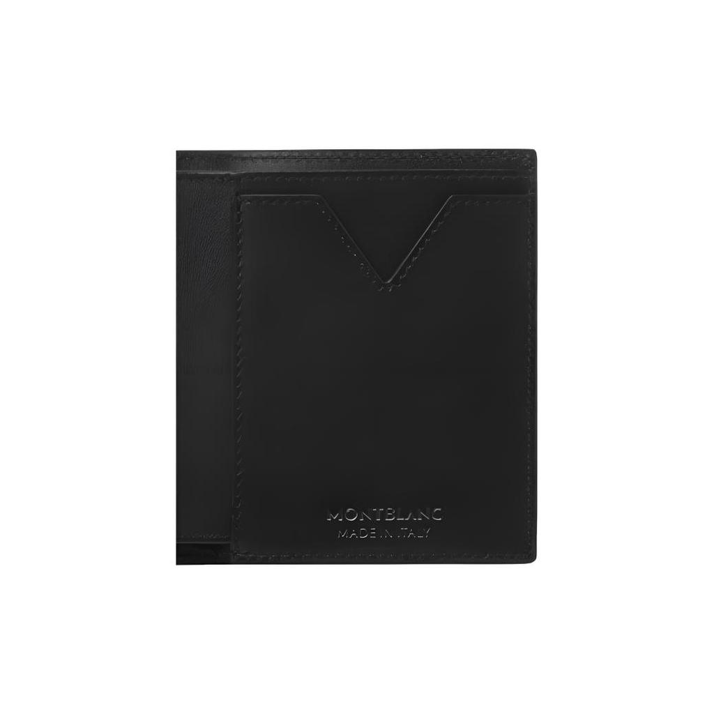 Montblanc Logo Leder Geldbörse Herren Geldbörse Schwarz 128583