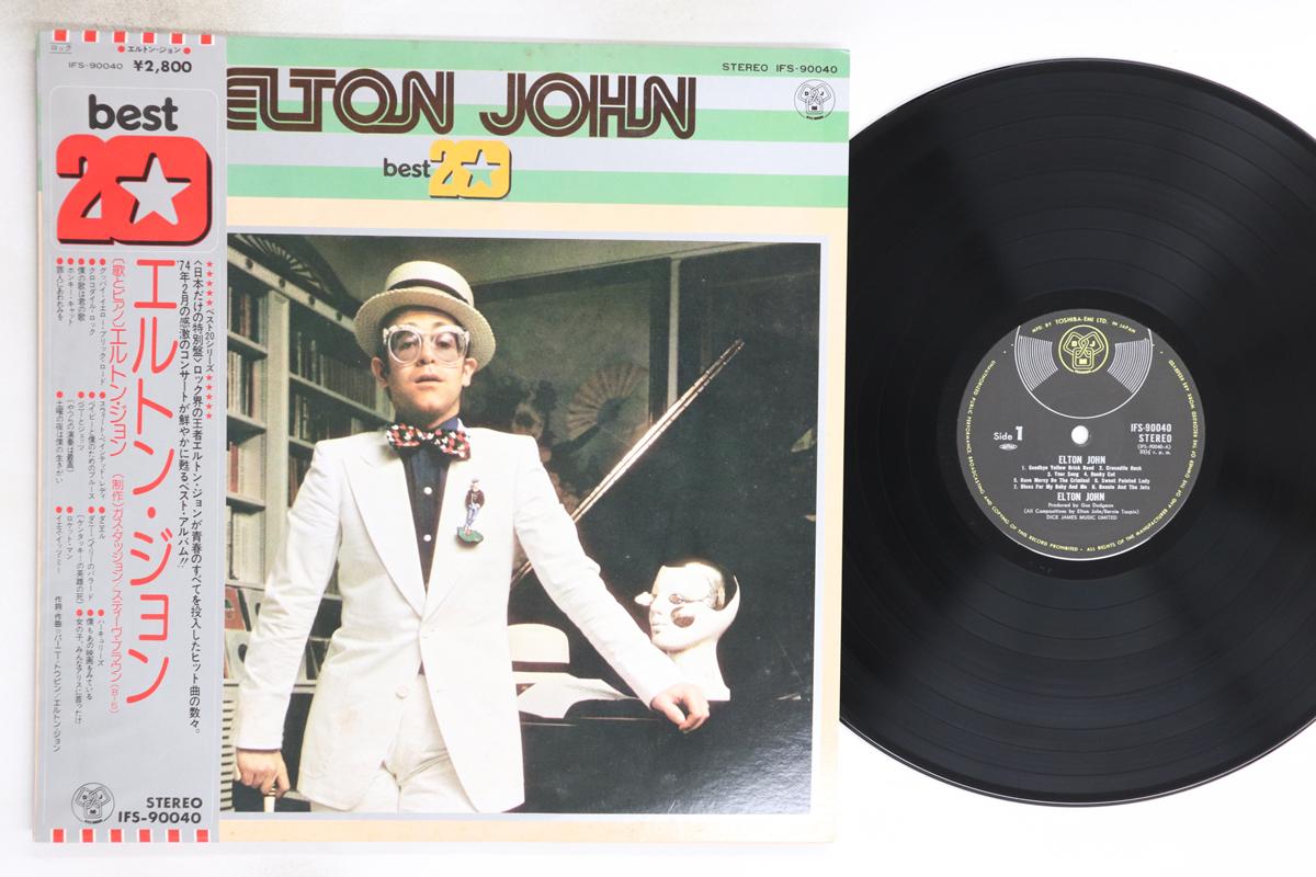 

LP Record ELTON JOHN Best 20 IFS90040 DJM 1975 Japan Obi Rock Used