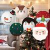 6Pcs Christmas Paper Lantern Set Cute Snowman Santa Claus Hanging Ornaments Xmas Festival Decoration for Home New Year 2026 Gift