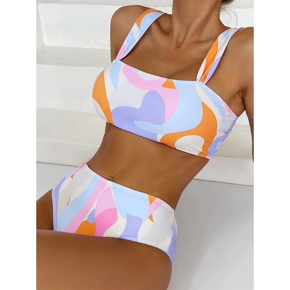 High Waist Bikini Woman 2026 New Sexy Lace Swimwear Women Swimsuit High Cut Push Up Bikinis Set 2 Pieces Bathing Suit Beach Wear