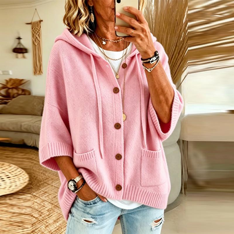 Fashion Hoodies Sweater Women Casual Button Loose Knitted Sweaters for Women Autumn Winter Sweater Cardigan