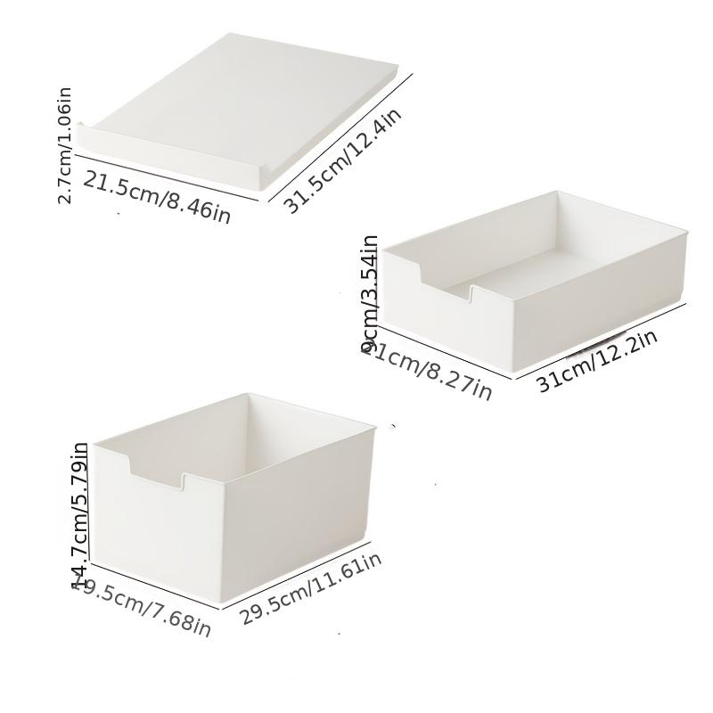 1Pc/Cabinet Storage Box Drawer-Type Hole-Free Organizer Box Kitchen Storage Rack Compartmentalized Storage Box