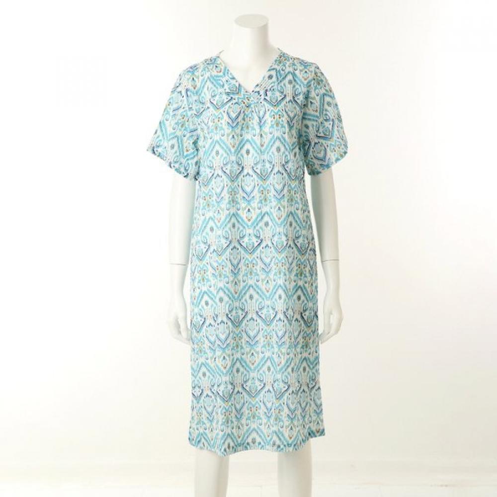 

Venus Cool Ethnic Print Pleated Dress Homewear Vev3928l 100