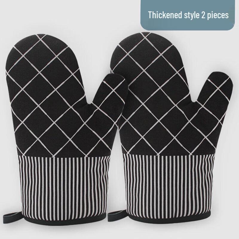 Qiwei Leather Heat Resistant Oven Glove