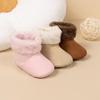 Soft Sole Velvet Baby Boots with Magic Tape – Warm, All-Match Infant Shoes