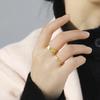 Hohl gearbeitete Schmetterlings-Partnerringe aus Edelstahl für Damen Geschenk Dating-Schmuck Damen Herren Valentinstagsring Geburtstagsgeschenk