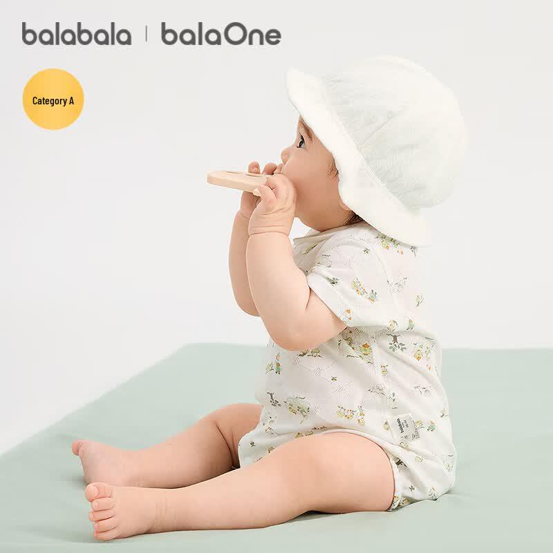 Balabala Newborn Baby 2-Piece Cotton Bodysuit Set