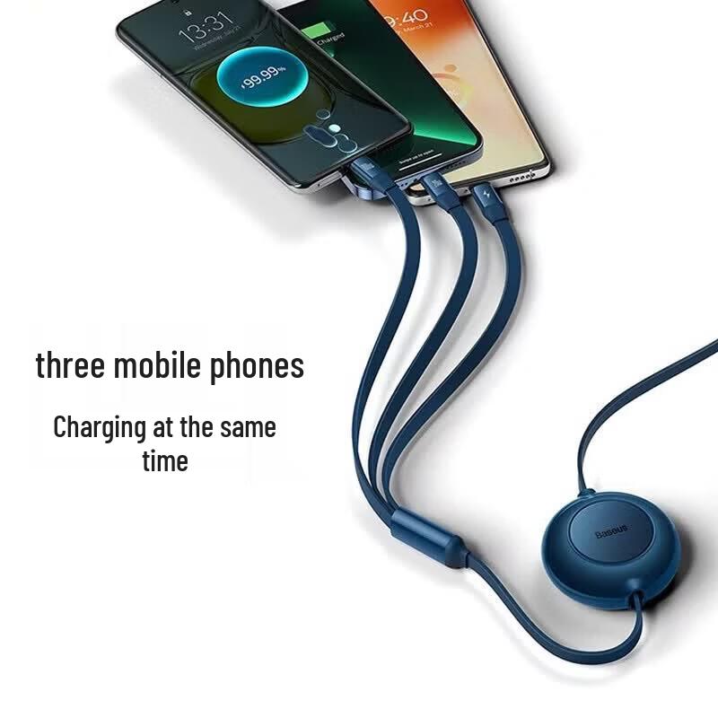 Baseus Mirror Series 2 100W Retractable 3-in-1 Fast Charging Cable