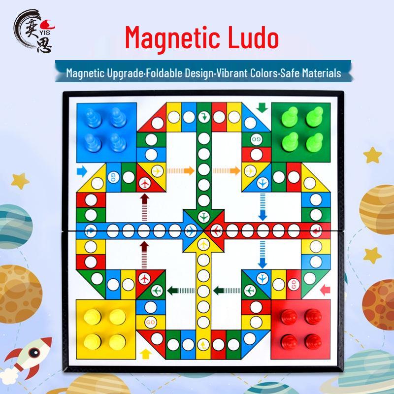 Portable Magnetic Flying Chess Game for Kids and Parents