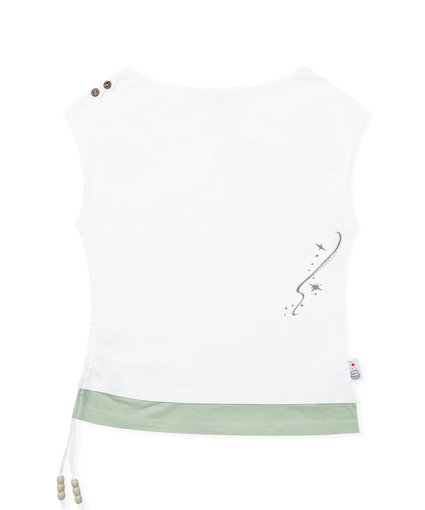RuNaKi'Hu' Wxt102 Kazeni Maucho Layered Sleeveless (White)