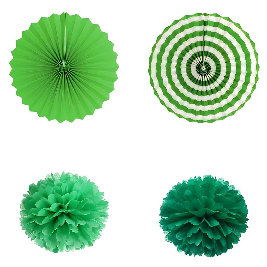 St. Patrick'S Day Decorative Ornament Party Decorative San Par Banner Flag Four Leaf Clover Swirl