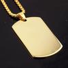 High Polished Dog Tag Necklace Men High Quality Stainless Steel Material Pendant Necklace Simple Casual Jewelry