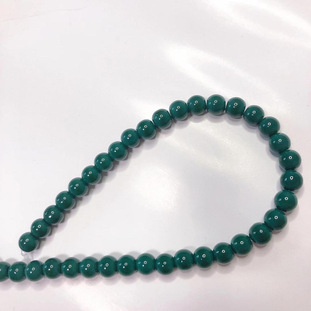 8mm Glossy Porcelain Crystal Beads for Handmade DIY Earrings & Bracelets