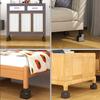 4Pcs Adjustable Furniture Chair Feet Riser with Screw Clamp Heavy Duty Chair Sofa Table Raiser Chair Foot Protection Pad