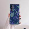 Fashion Abstract Phone Case For Samsung Galaxy S25 S24 S22 S23 Ultra S21 S20 Plus 5G Frosted Non-Slip Full Cover Soft Case