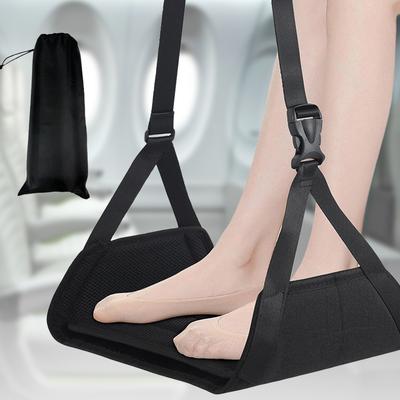 Travel Footrest Hammock Portable Airplane Footrest Foot Sling for Plane Travel Accessories