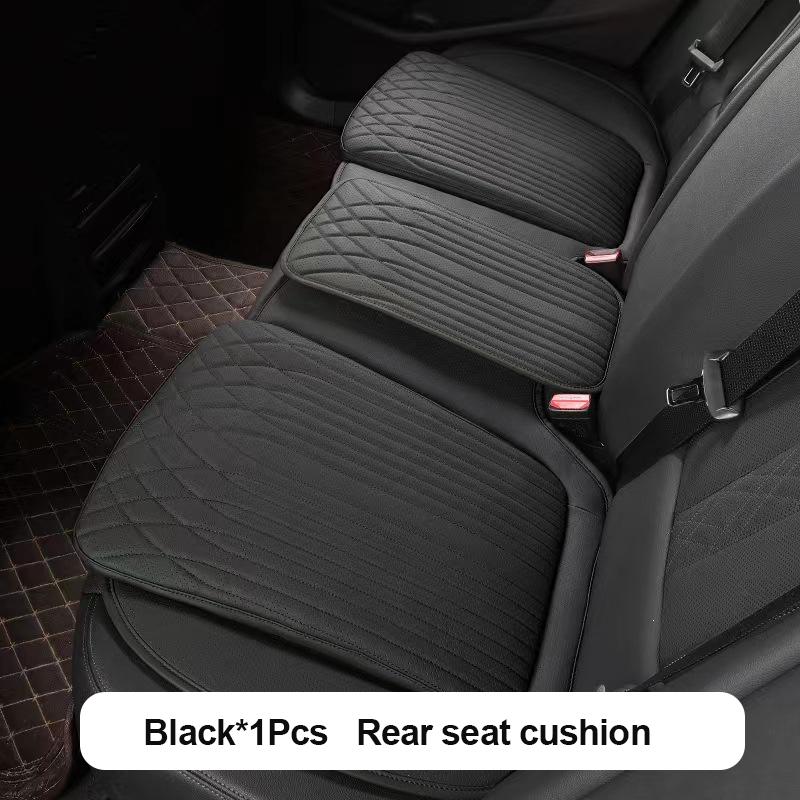 For Tesla Car Cushion Nappa Leather Breathable Non-slip Car Seat High Rebound Pad Seat Cushion Four Seasons Universal Auto Seat