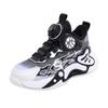 Children's basketball shoes 2025 autumn and winter velvet boys' sports shoes non-slip middle and older boys' running shoes rotating buckle