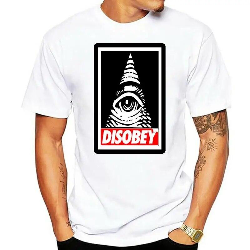 Disobey Anonymous Illuminati Eye Swag Hipster Vendetta Conspiracy Urban T-shirt Unisex-T-shirt Mode