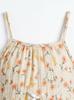 Toddler Girls Floral Spaghetti Strap Dress, Kids Summer Boho Casual Ruffle Hem Sundress for 1-8Y