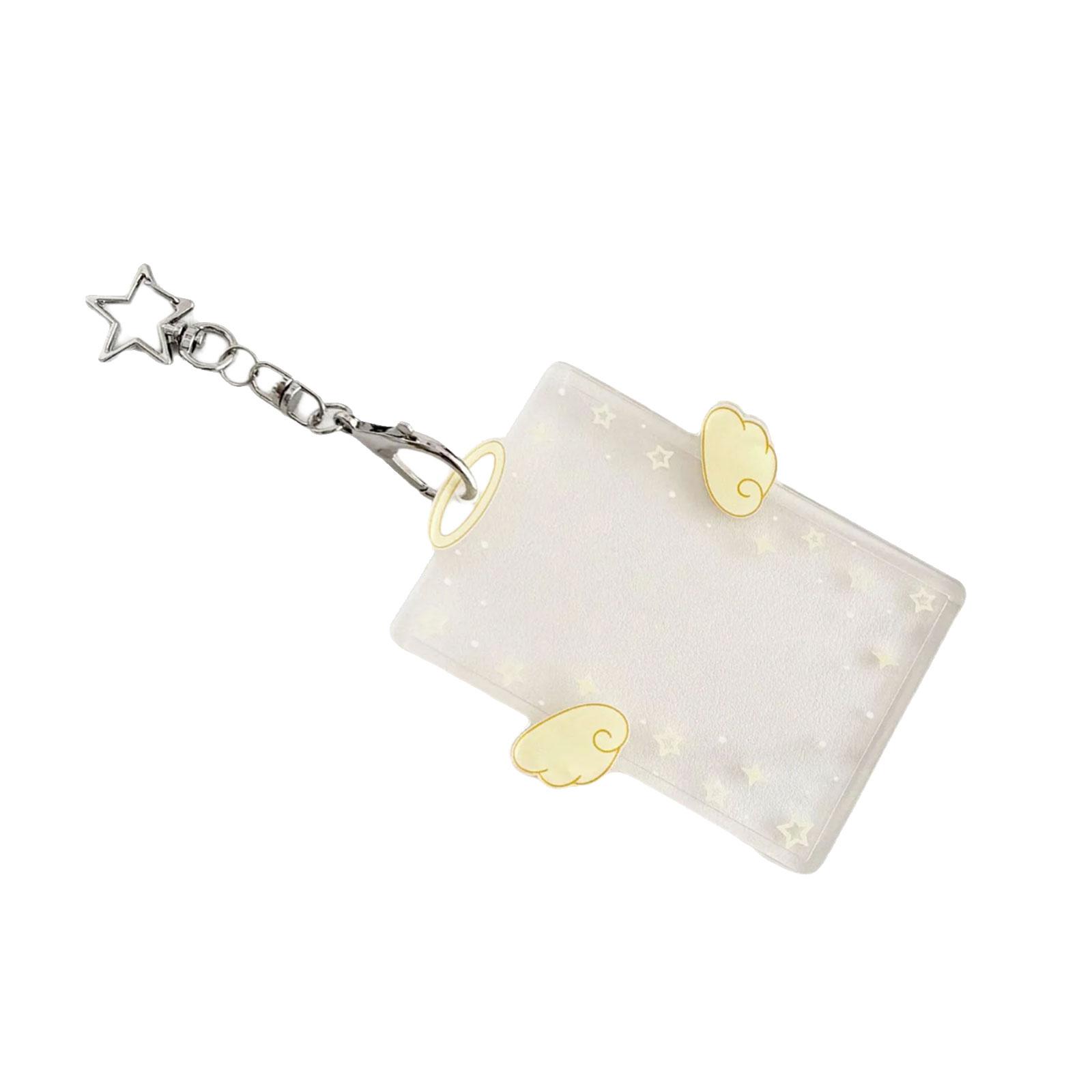 

Cartoon Photocard Holder Kpop Photo Card Holder with Keychain ID Card Holder Pendant Keychain Student Card Sleeves