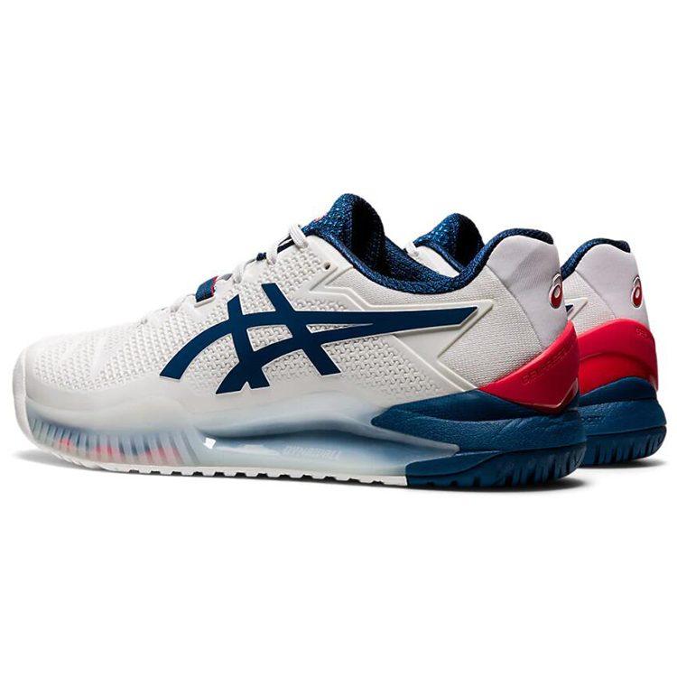 Asics Gel Resolution 8 2E Wide 'White Mako Blue' 1041A113-103