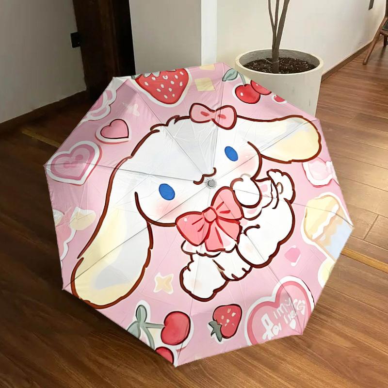 1pc Cinnamoroll Automatic Open/Close Umbrella, Lightweight Design for Everyone,Durable Canopy yy251014073