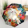 1pc Floral Fantasy Cat Umbrella with Plastic Handle,Suitable for All Seasons Home Travel Outdoor UmbrellaM1170