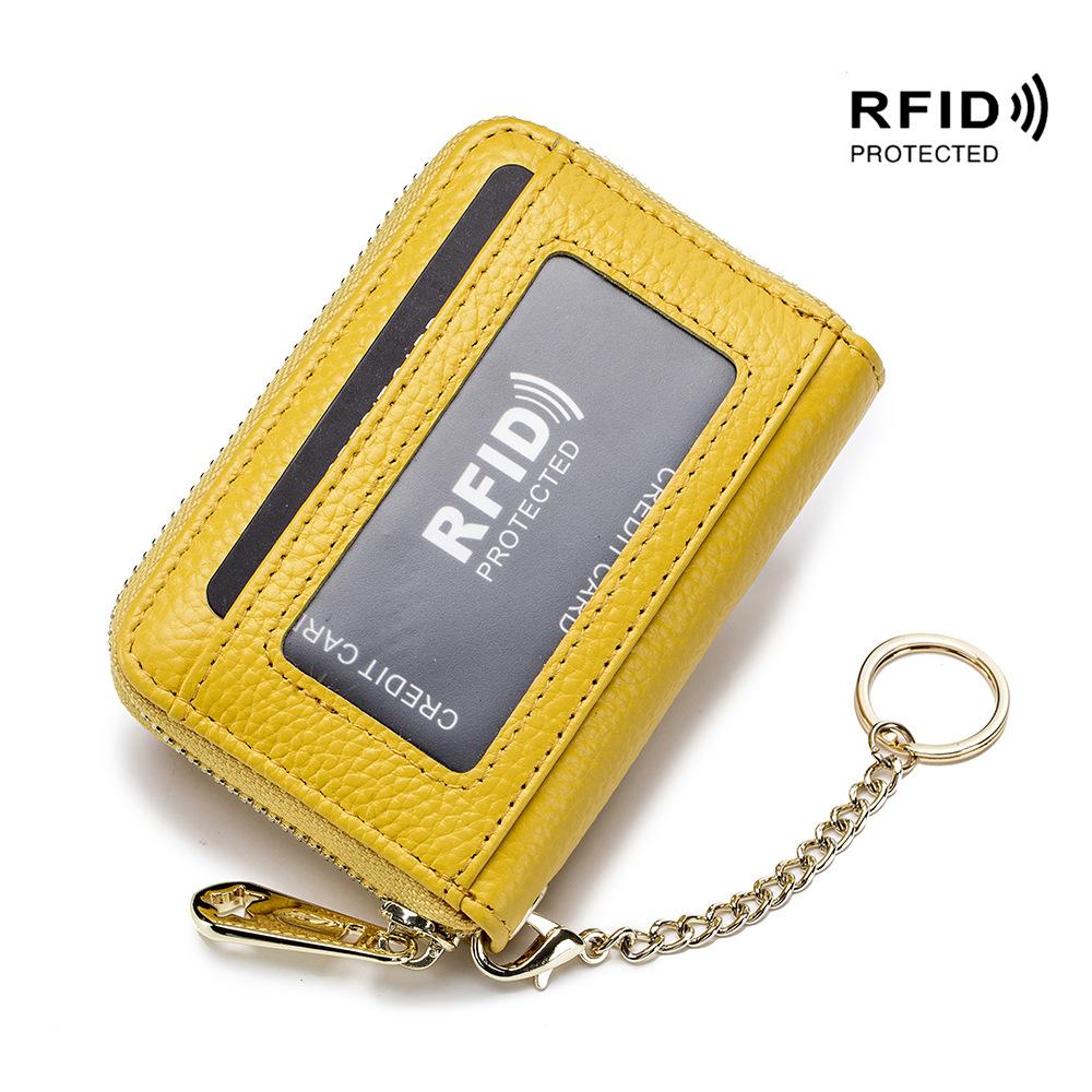 

Популярная сумка для карт, органайзер на молнии с RFID-защитой, сумка для банковских карт, сумка для ключей, многофункциональная сумка для карт.
