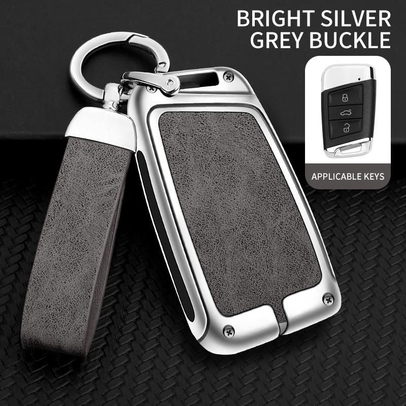 Alloy Car Key Case Cover Shell For Vw Volkswagen Magotan Magotan Gte Passat B6 B7 B8 Cc Arteon For Skoda Fabia Superb A7 Kodiaq