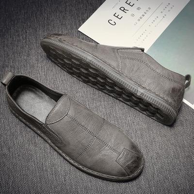 Casual Leather Shoes Business Soft Sole British Style Beef Tendon Sole Tide Shoes Autumn Lazy Shoes Doudou Shoes