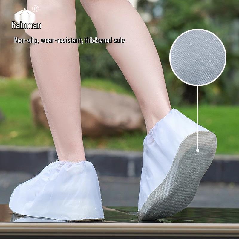 Thickened Waterproof Non-Slip Reusable Rain Shoe Covers for Adults & Children