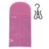 Wig Hanging Bag Transparent Zipper Closure with Hanging Hook Dustproof Portable Wig Hanger Hair Extension Holder