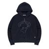 Korean Niche Trendy Autumn/Winter Academy Style 3D Cartoon Zipper Hooded Sweatshirt.