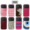 Clmj Checkered Phone Case For Samsung Galaxy A56 A36 A26 S26 S25 S24 S23 S20FE Ultra Plus 4G 5G Luxury Double-layer Back Cover