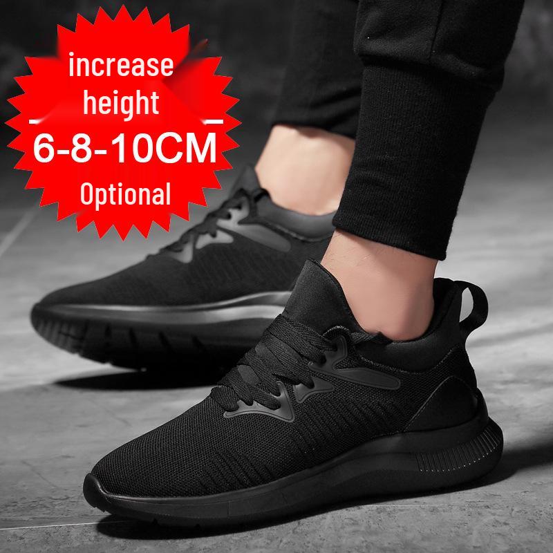 2023 Men's Breathable 10cm Hidden Height Casual Mesh Sport Shoes