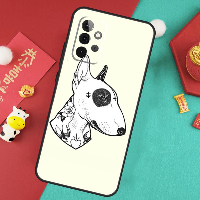 English Bull Terrier Dog Case For Samsung Galaxy A56 A36 A26 A16 A06 A13 A33 A53 A15 A35 A55 A34 A54 A12 A32 A52 A17
