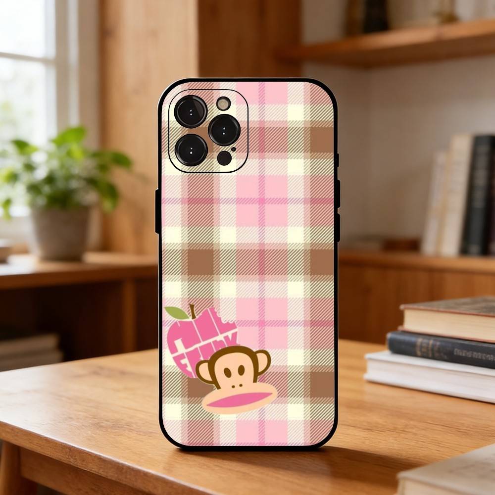 CUTE T-pauls-frank-s Fashion Phone Case For iPhone17,16,15,14,13,12Plus,Pro Max,XS,5G Soft Silicone Black Cover