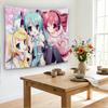 Arazzo Vocaloid Hatsune Miku Rin Teto, Carina Decorazione da Appendere al Muro Anime