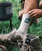 Piseoseu Robinson Crew Socks Hiking Socks [Ivory Green]