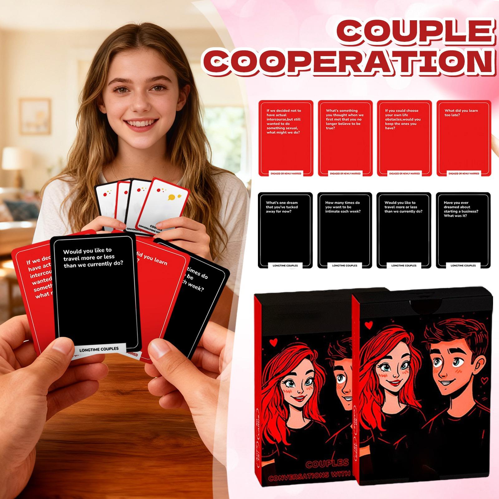 0 Couple Topic Interaction Cards, Toy Cards For Couples. One Size чёрный