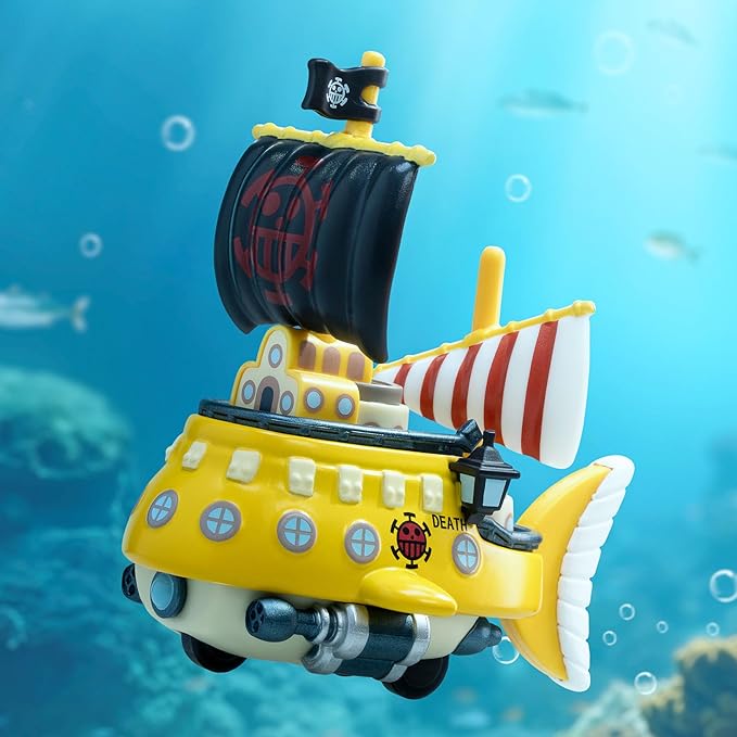 POP MART One Piece - The Grand Line Series Vehicles Blind Box Figures, Collectible Toys Home Decorations, Holiday Birthday Gifts for Boys, Single Box