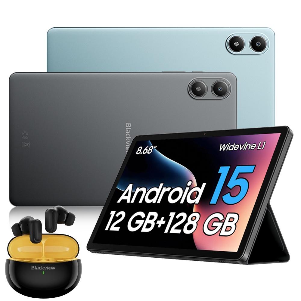 Tablet Blackview 2025 LINK 2 12,7 Pollici Android 15, 12GB RAM 256GB Memoria, Ampio Display Widevide L1, Octa-core G100, 5000mAh with airbuds30 blu