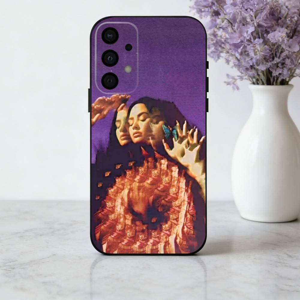 D-Demi L-LovatoS Singer Phone Case For Samsung Galaxy A73,A72,A71,A70,A53,A52,A51,Soft Silicone Black Cover