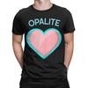 Opalite Heart Men's T Shirt  Hipster Tee Shirt Short Sleeve O Neck T-Shirts 100% Cotton Plus Size Clothing