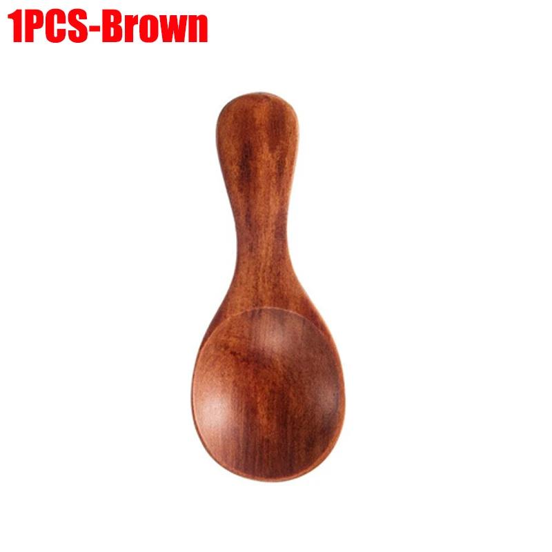

1-10Pcs Mini Wooden Spoons Small Kitchen Spice Condiment Spoon Sugar Tea Coffee Scoop Short Handle Wood Kids Spoon Kitchen Gadge