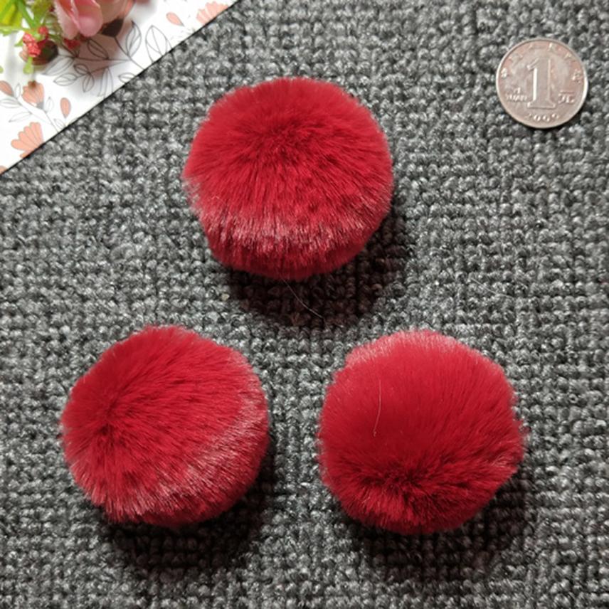 5pcs 4cm 5cm Faux Fur Pompom Fluffy Soft Balls DIY Hair Ball Pom Pom for Handicrafts Handmade Sewing Crafts Materials